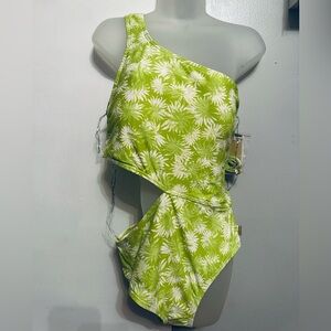 Michael Kors One shoulder asymmetrical Swimsuit Size 12 NEW WITH TAGS!!
